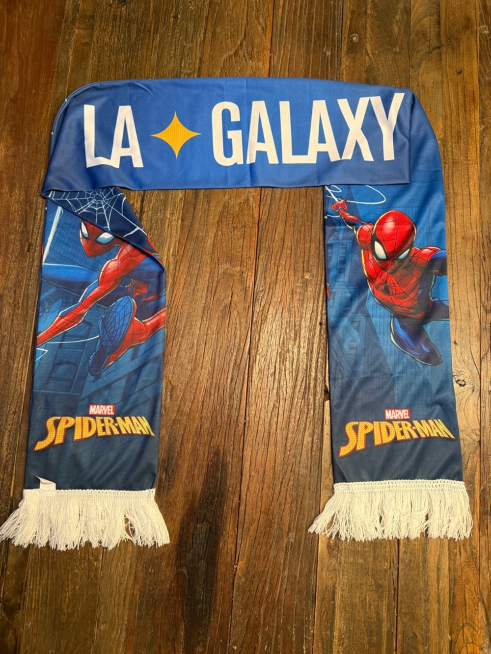 LA Galaxy x Spider-Man Blue Soccer Scarf